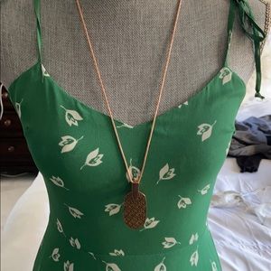 Kendra Scott Inez Filigree Pendant Rose Gold